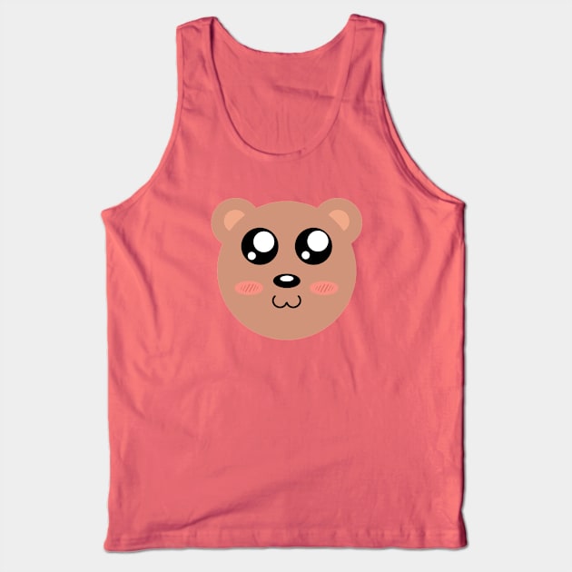 Blushing bear Tank Top by dTeddy